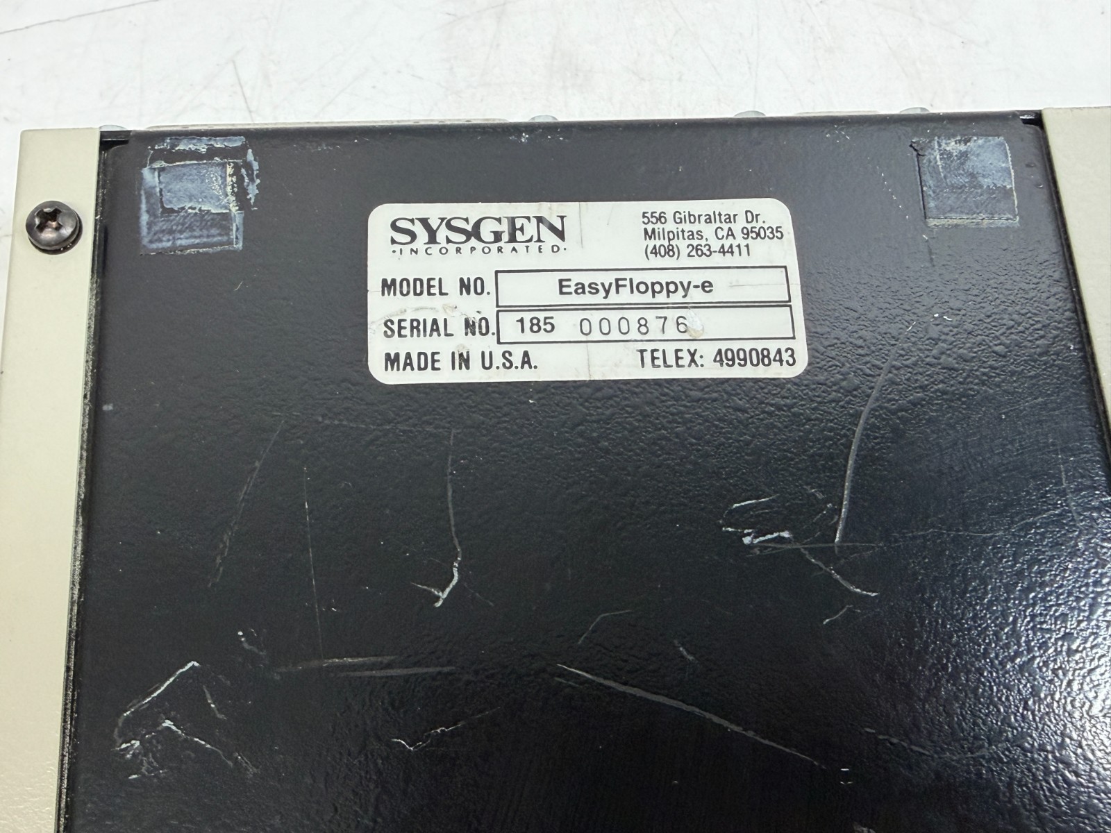 Vintage SYSGEN EXTERNAL 3.5" Floppy Drive 1.44MB