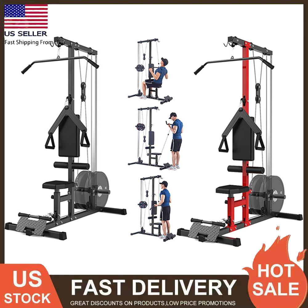 LAT Pull Down Machine for Home Gym Full Body Workout Machine Cable Pulley System