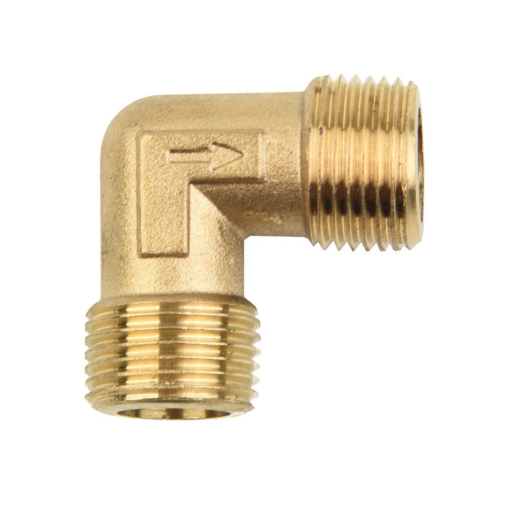 Air Compressor Fittings Brass 16.5mm Male Thread Check Valve Elbow Coupler