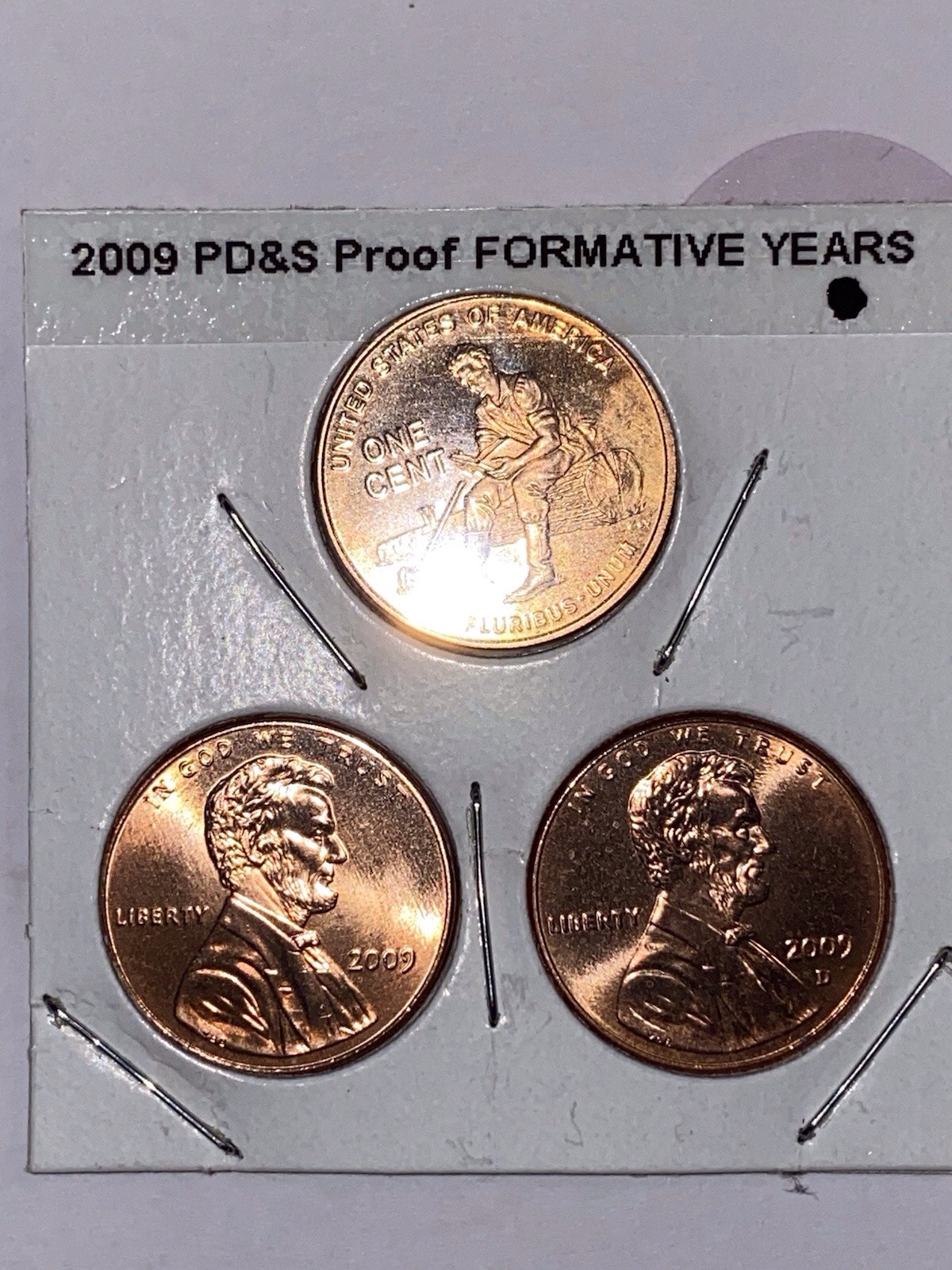 2009 P D & S Formative Years Proofs Lincoln Pennies UNC Set of 3. Free Shipping
