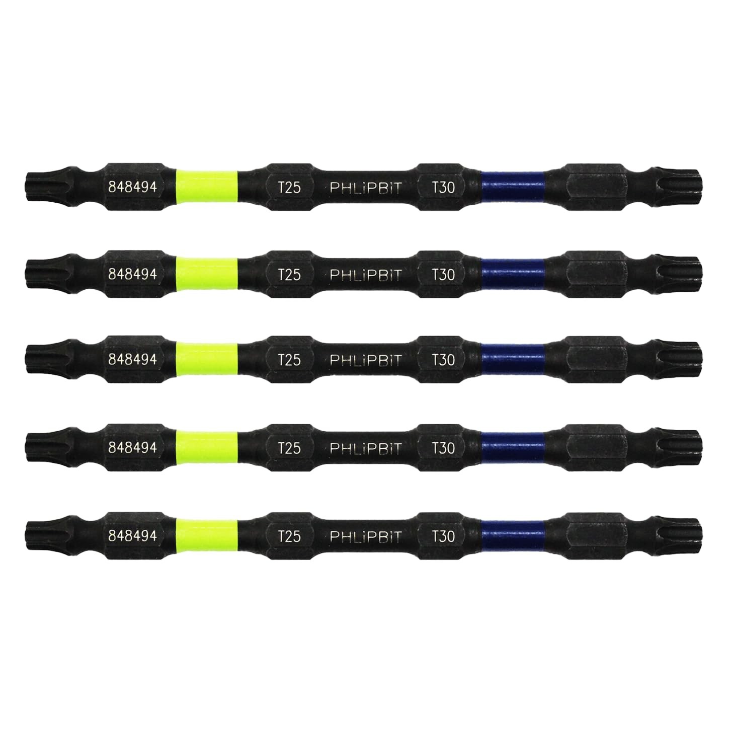 ORBiT - T25+T30 IMPACT BIT, Modified Geometry, 4 INCH, 5pk. Double End+Double...