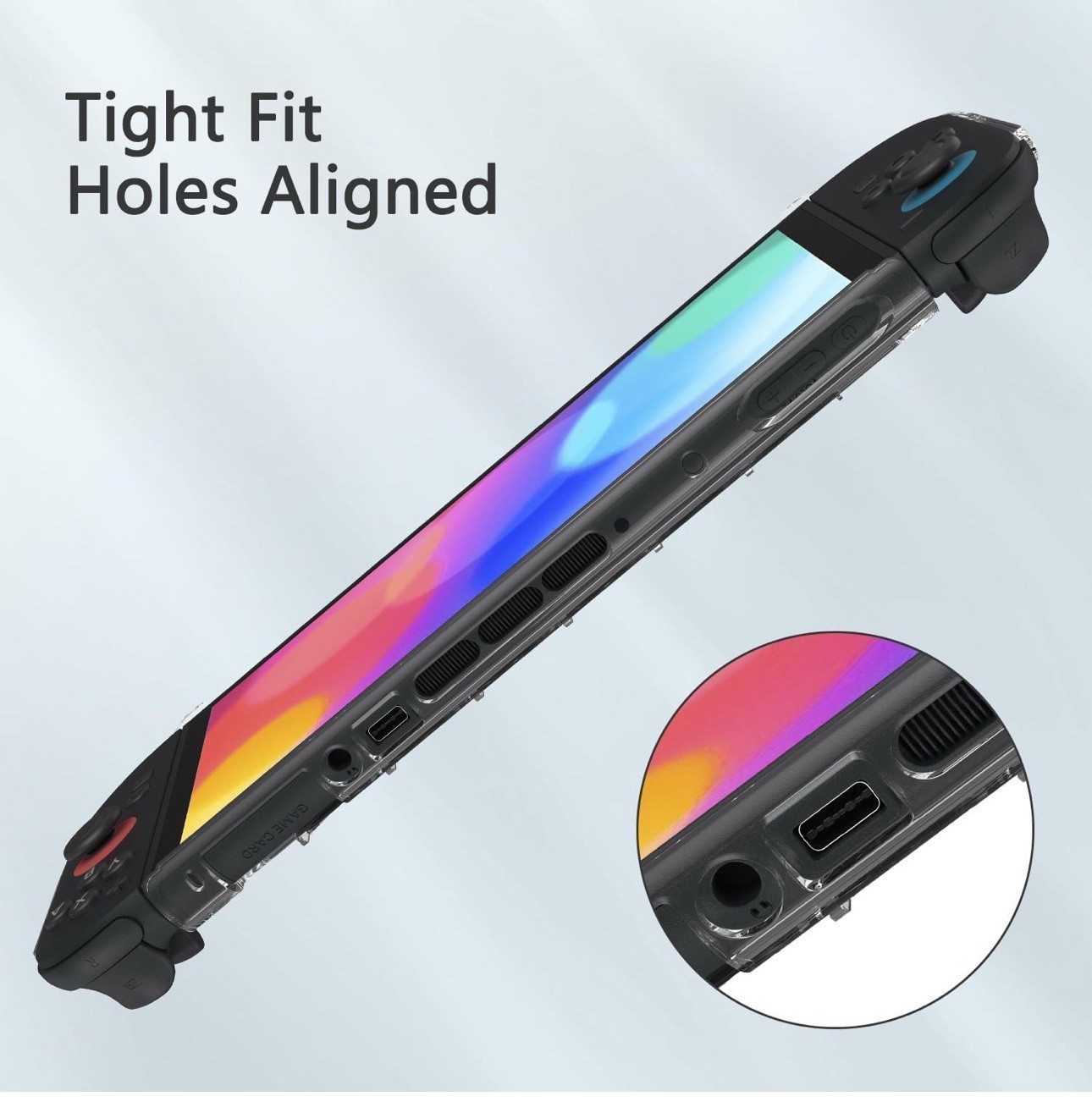 Dockable Protective Case for Nintendo Switch 2 2025 Clear Shockproof Grip Cover