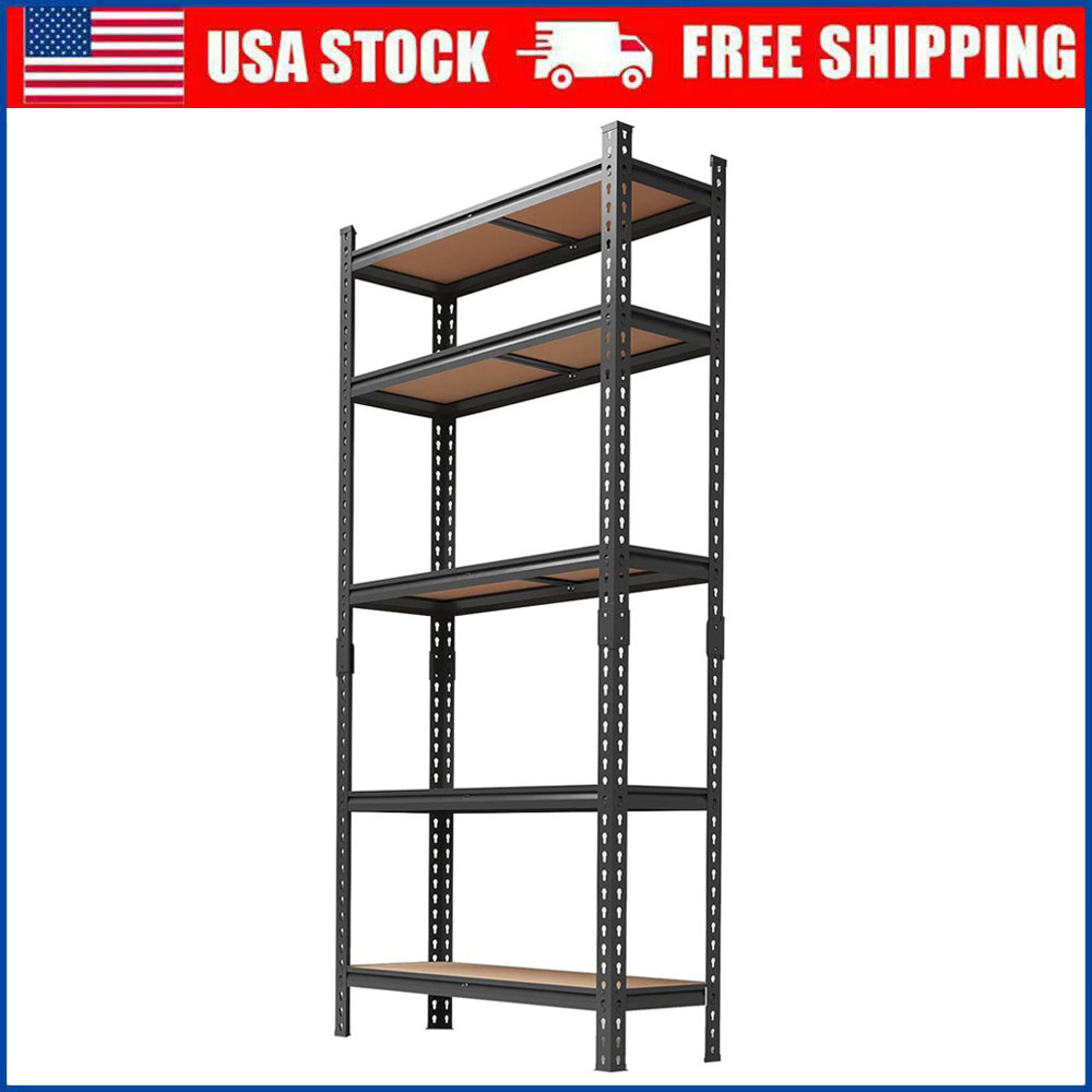 35.5"x12"x72" Heavy Duty Shelving 2000lbs Capacity,5-Tier Garage Storage Shelves