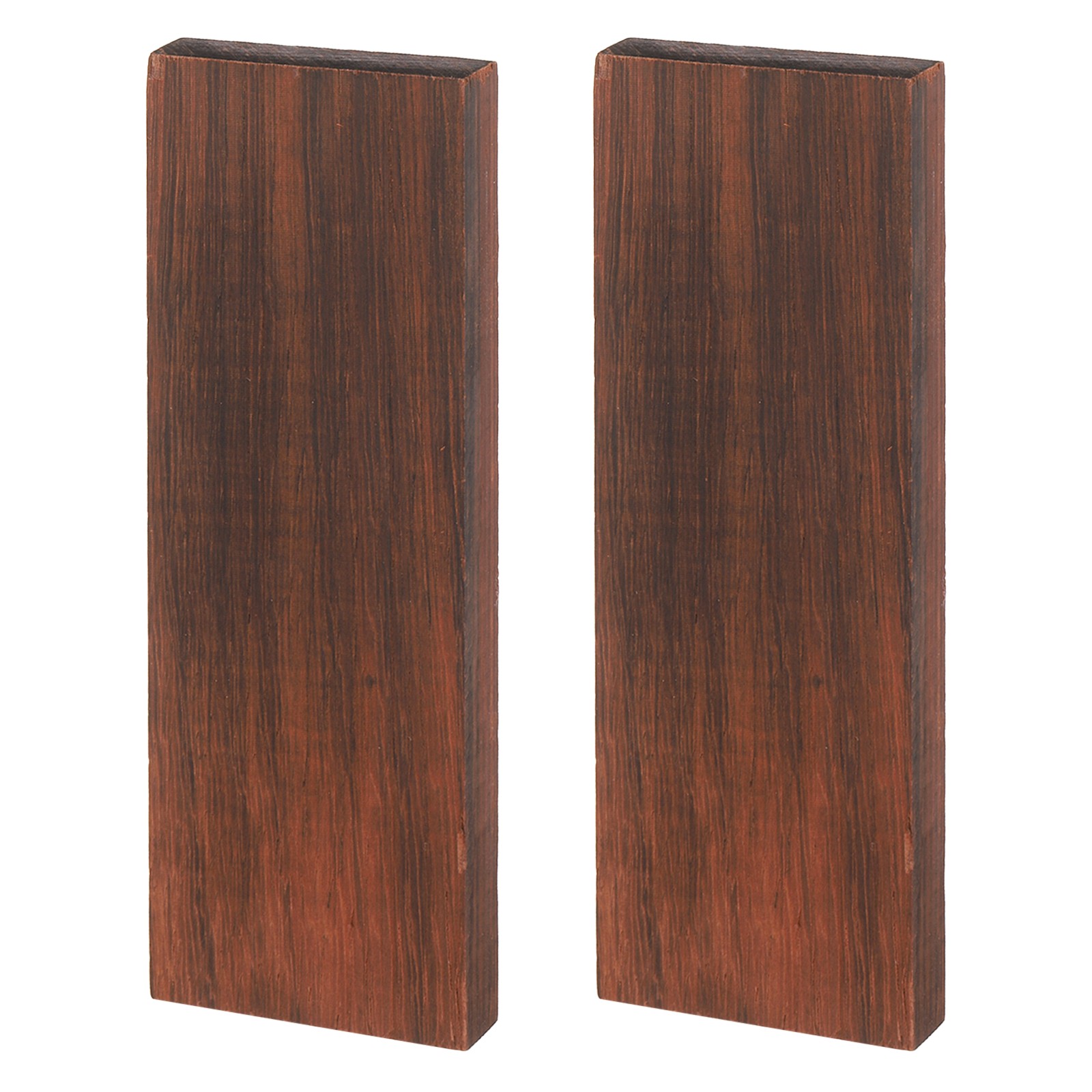 2PCS Knife Handle Material 4.7" × 1.6" × 0.4" Handle Scale, Padauk