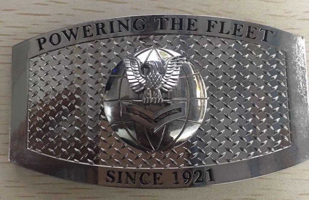 USN US NAVY Electrician EM BELT BUCKLE E5