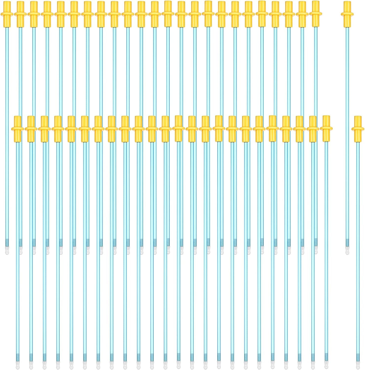 50 Pack Disposable Catheter Tubes 8 Inch Breeding Rods for Artificial Inseminati