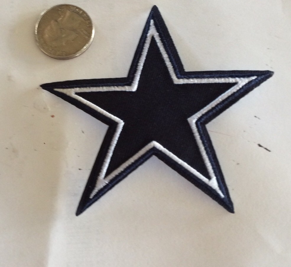 DALLAS COWBOYS,  Vintage/ Retro NFL Patch-Iron On 3" x 3" Nice! Free Shipping.