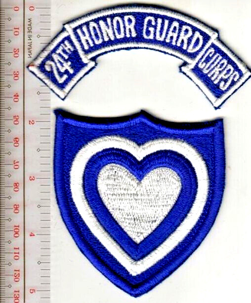 Military Honor Guard US Army WWII & Vietnam 24th Army Corps XXIV NO TARIFF