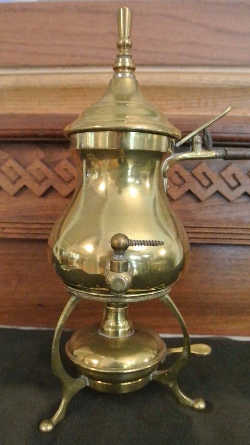 Vintage Old Brass F&R Fischer Kettle Pot DRGM 268000 / Boiler, Tea Kettle