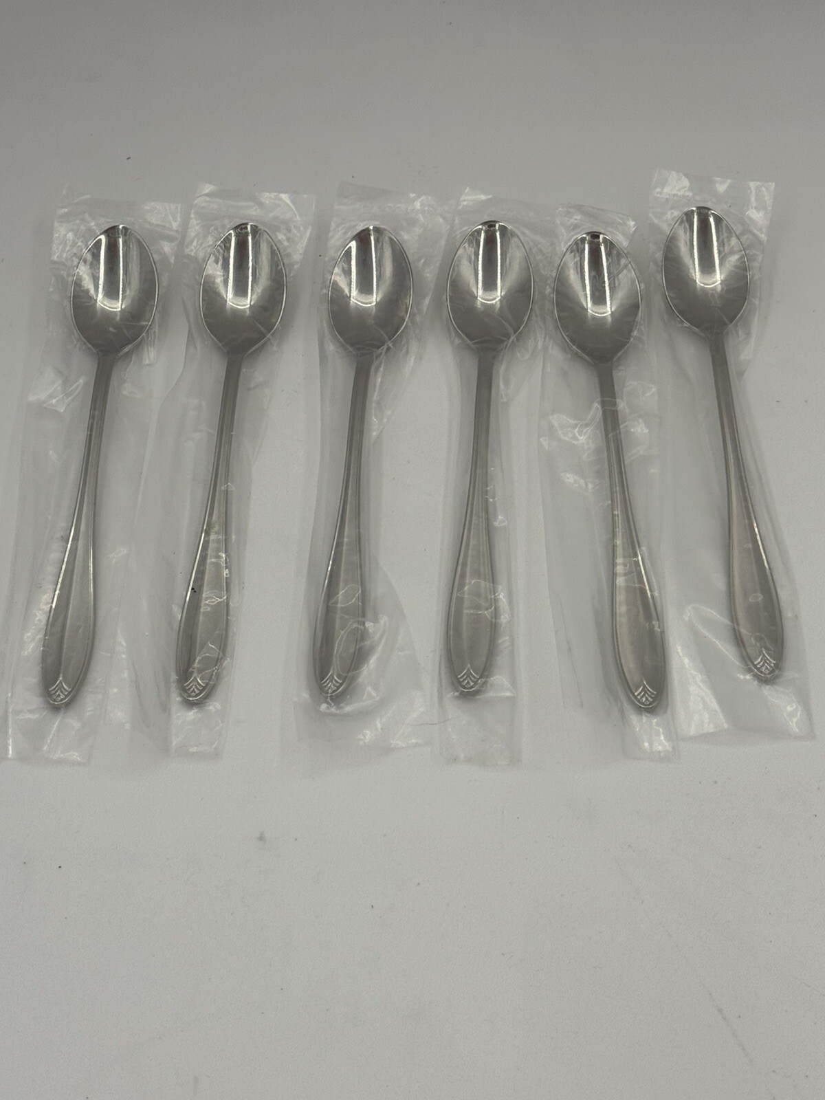6 Lenox Covington Ice Tea Spoon Set 18/10 Stainless Flatware NEW