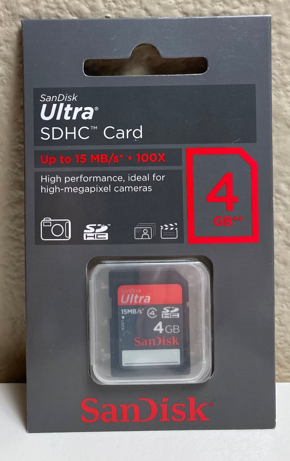 VNTG 2009 SanDisk Ultra 4GB SDHC Card Class 4 FACTORY SEALED NEW SDSDRH-004G-P36