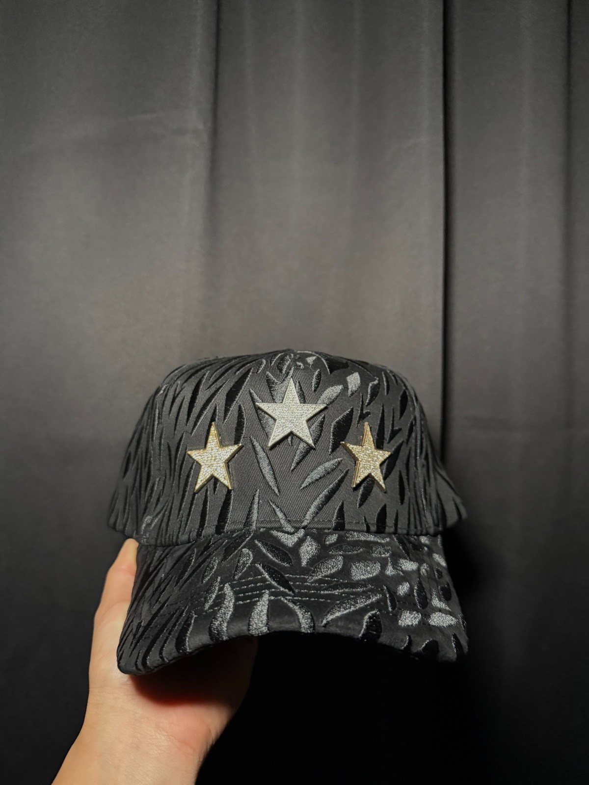 EL BARBAS HATS X CT "ROCKSTAR" BLACK SNAPBACK HAT - NO BOX