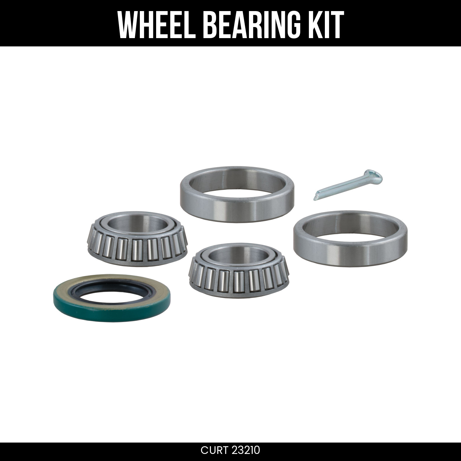 CURT Replacement Trailer Wheel Bearing Kit 1 Inch Inside Diameter 23210