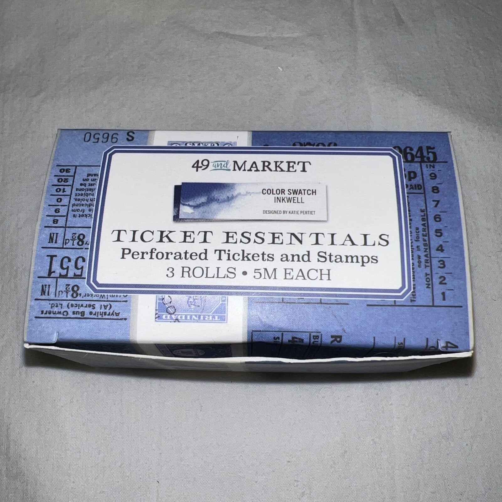 49 & Market NIP Inkwell Ticket Essentials 3 Rolls Scrapbooking Card Making