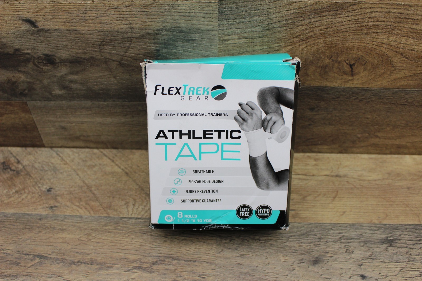 (8 Pack) White Athletic Sports Tape Very Strong Athletic Tape No Sticky Residue