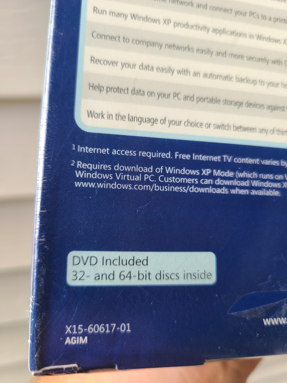 Microsoft Windows 7 Professional Upgrade 32 & 64 Bit DVDs Sealed
