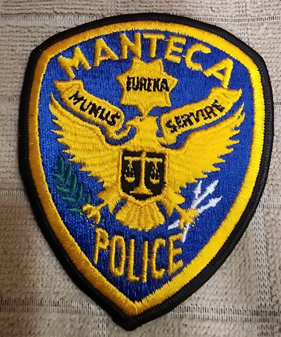 CA Manteca California Police Department Patch