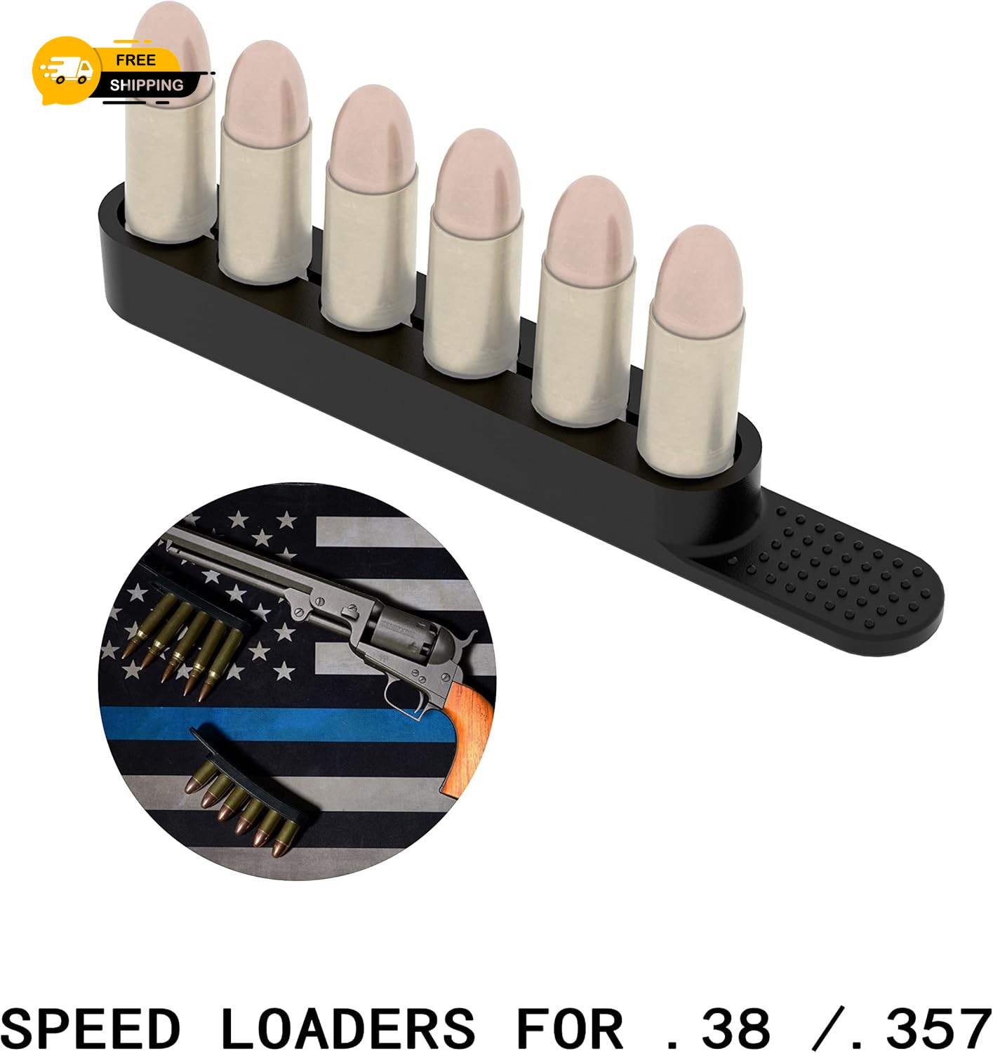 Speed Strip 6 Round, 6 Pack Speed Loaders for 38/. 357