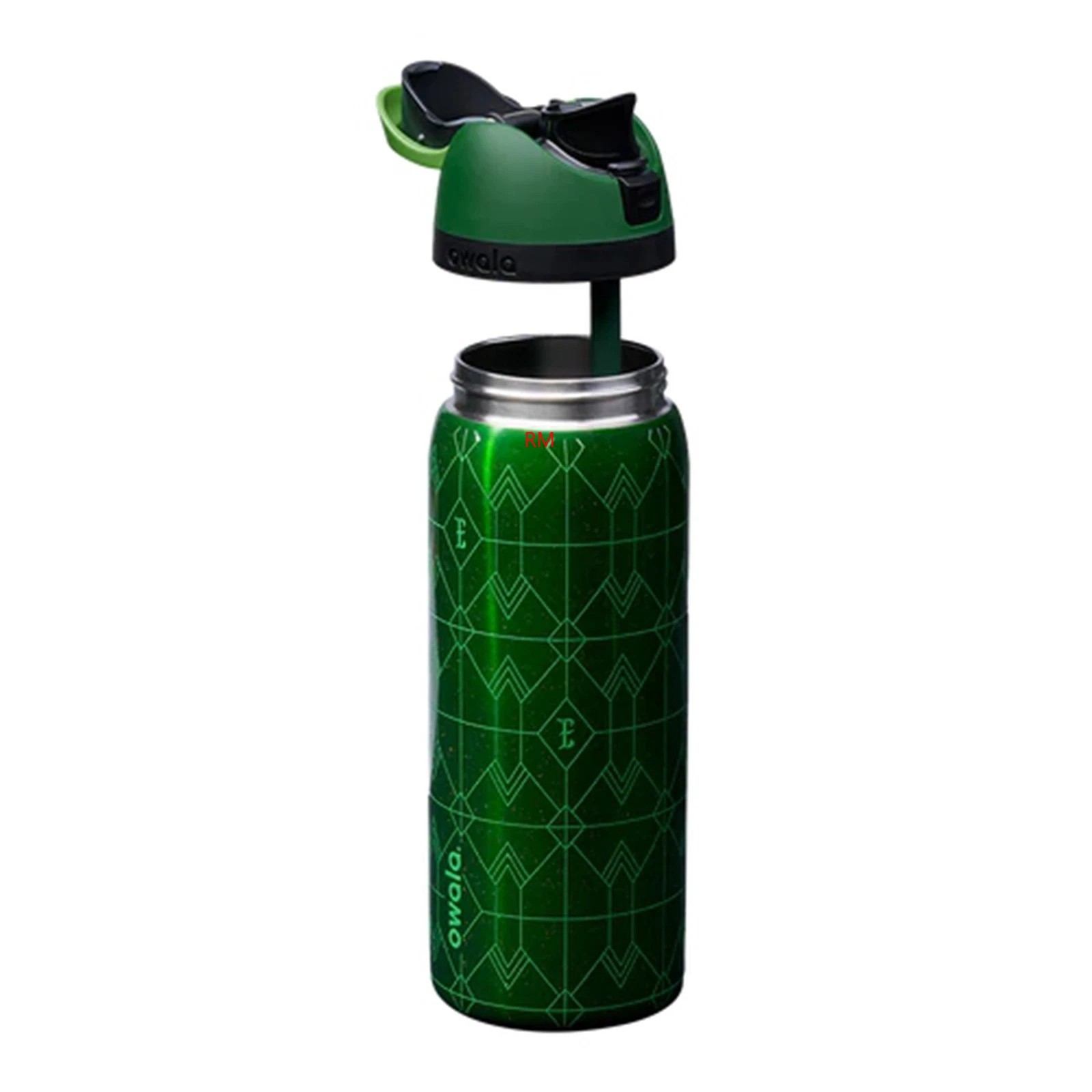 32oz Green Owala Wicked For Good Elphaba FreeSip Water Bottle In Hand