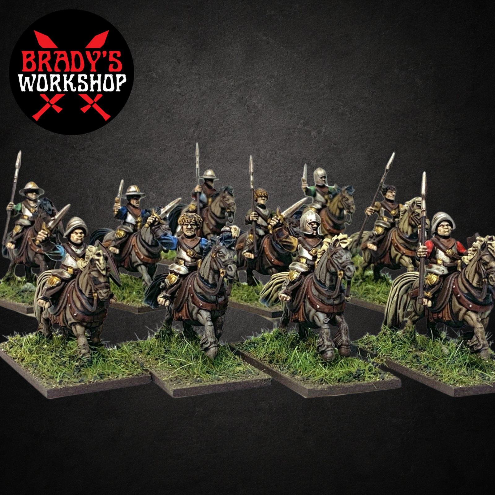 HOBBIT HALFLING CAVALRY 10 28mm fantasy miniatures MEDIEVAL FROSTGRAVE MESBG