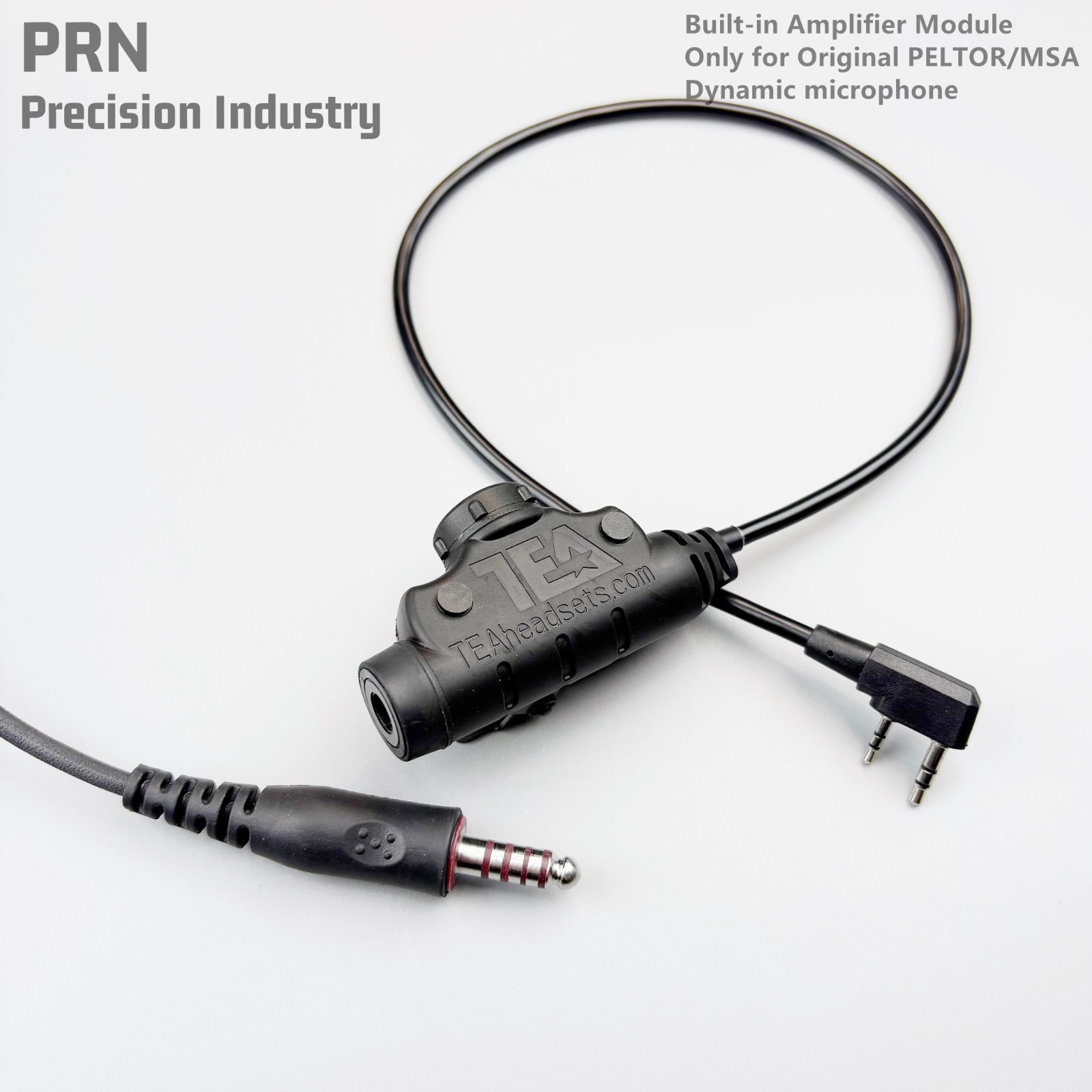 PRN Amplified TP105/U384 TEA U94V2 PTT NATO Wire For Kenwood Baofeng Radio