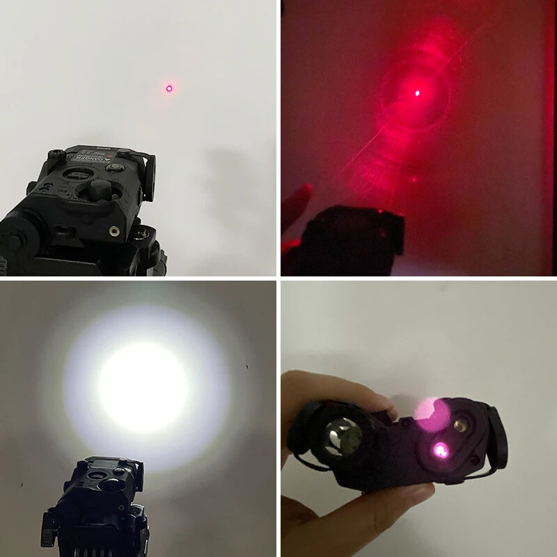 Airsoft UHP PEQ 15 Green Blue Laser Indicator Strobe Flashlight IR Fill Light