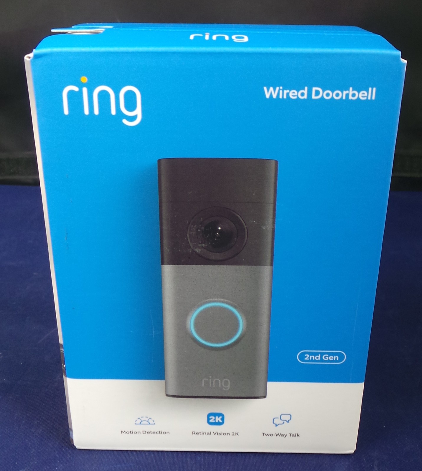 Ring Wired Video Doorbell 2nd Gen Smart Doorbell Specled Gray BRAND NEW