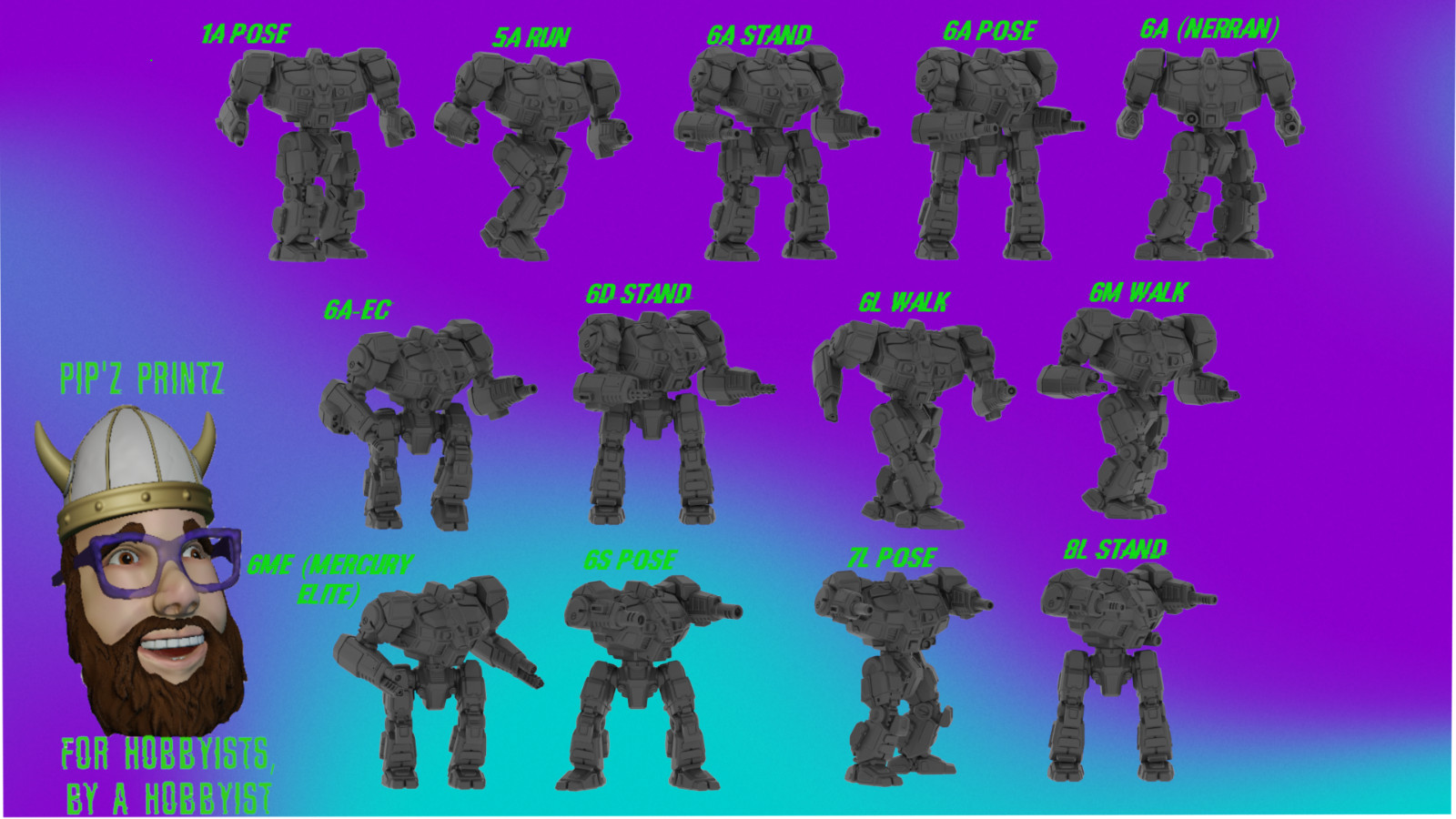 Emperor Alternate Mech Model For Battletech 6mm-10mm-15mm RLWS