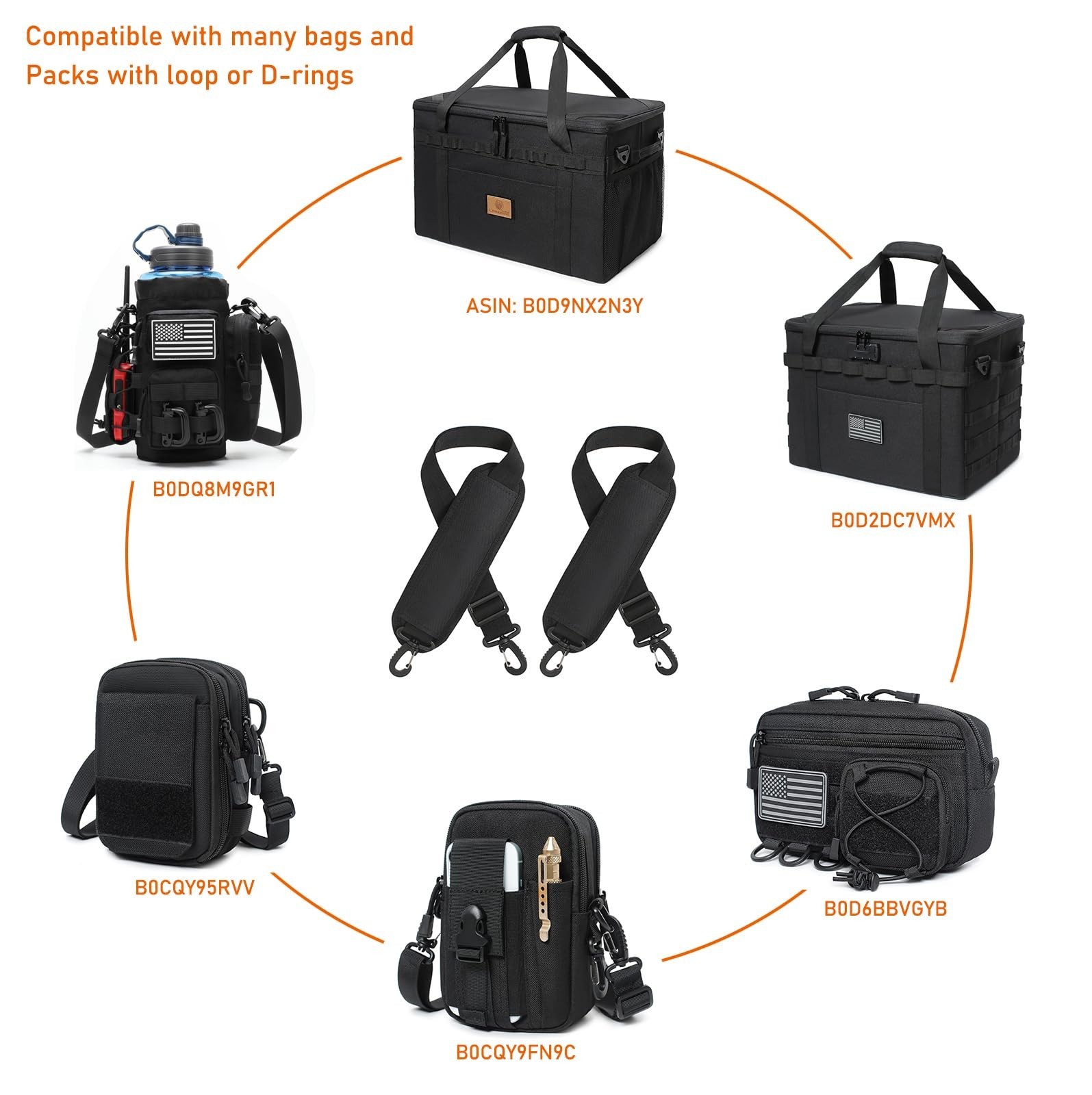 2 Pack Shoulder Strap Pads Adjustable Shoulder Strap Replacement for Crossbod...