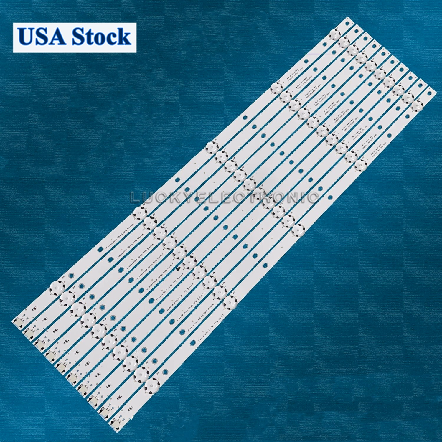 10Pcs LED strips For Vizio SVG600A30_Rev00_5LED SVG600A25_Rev01_5LED E60-E3