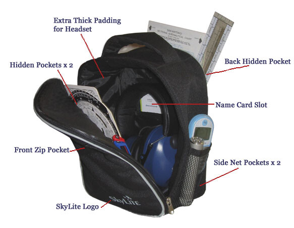 SkyLite Aviation GA Pilot Headset Protection Carry Bag (Extra-Thick Padding)