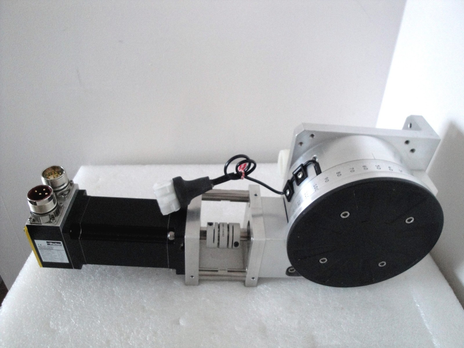 VELMEX 4800 Rotary Table with Parker Servo Motor and 5-in Vacuum Table Assembly