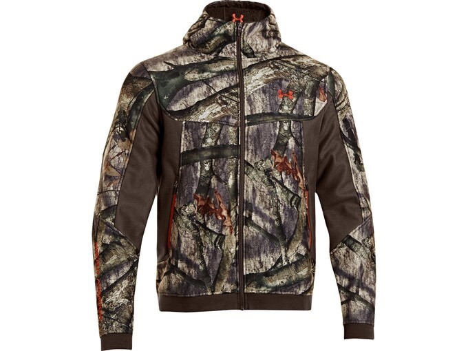 Mens Under Armour Storm Ayton Mossy Oak Treestand Camo  Hooded Jacket Large