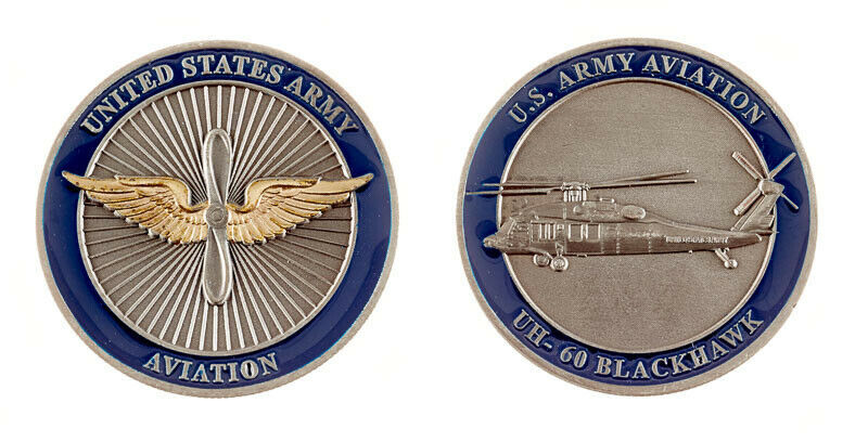 Challenge Coin U.S. ARMY AVAIATION BLACKHAWK CHALLENGE COIN