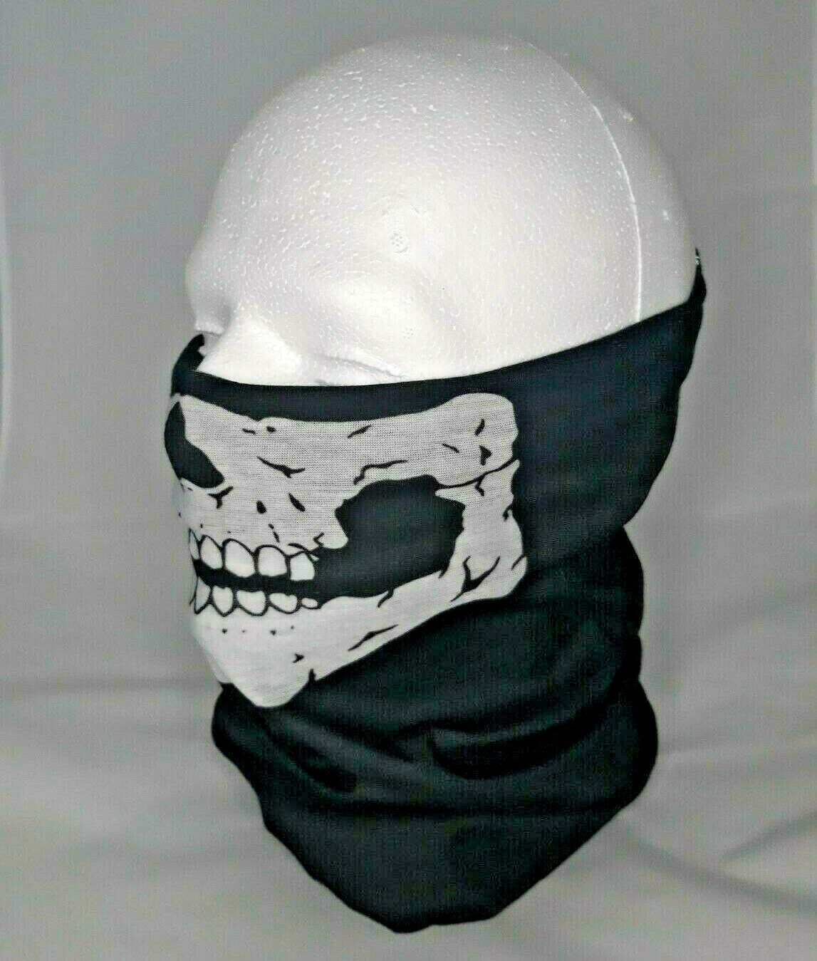 Skull Face Mask NEW Sweat Moisture-Wicking Microfiber Halloween Costume
