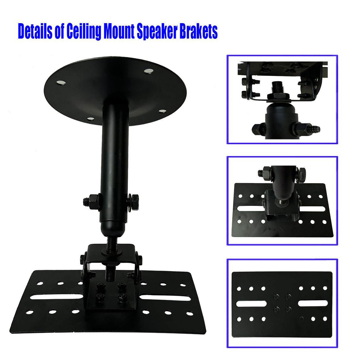 Universal Wall Mount KTV Speaker Ceiling Angle Tilt Rotation Adjustment Stands