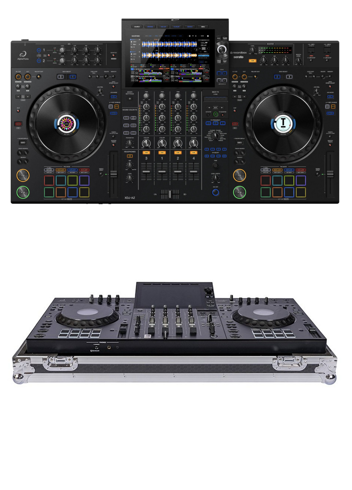 AlphaTheta XDJ-AZ + Headliner HL10024 Case Bundle