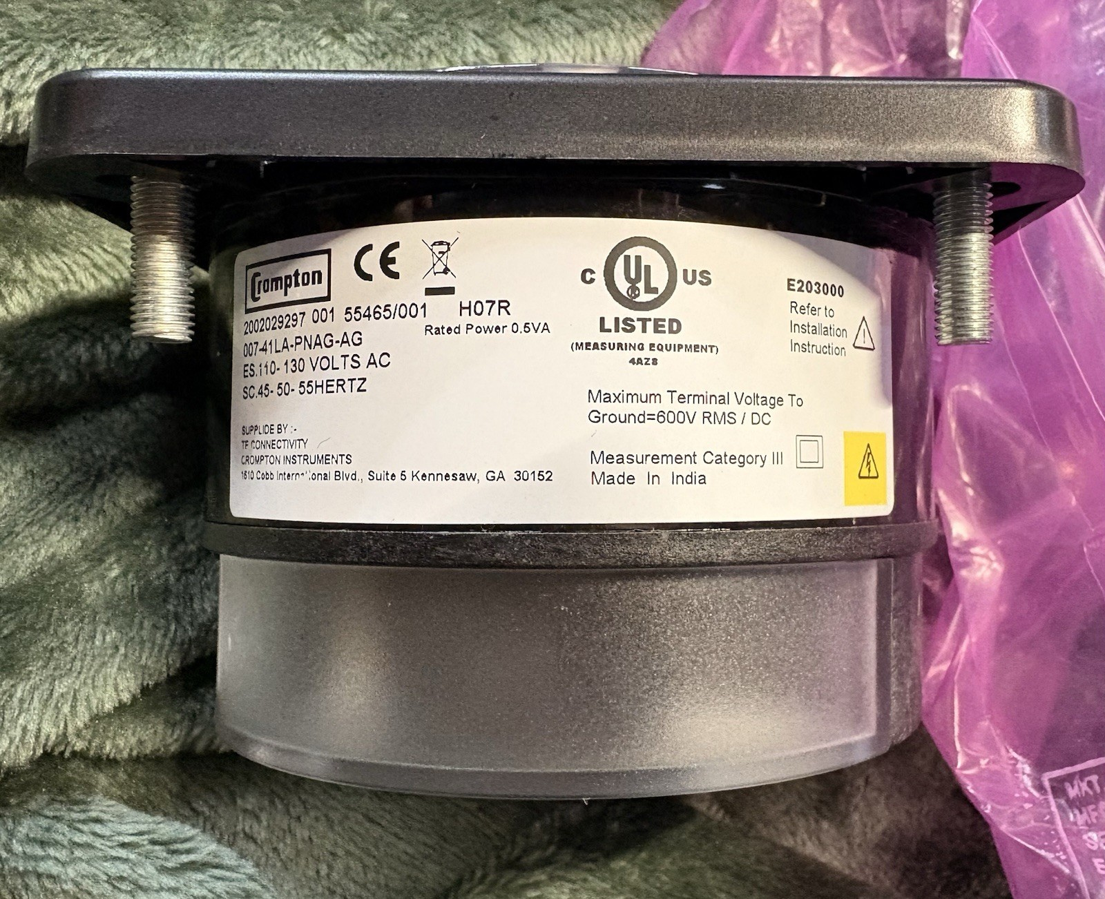Crompton AC 007-41LA-PNAG-AG / Panel meter / 45-50-55 Hz