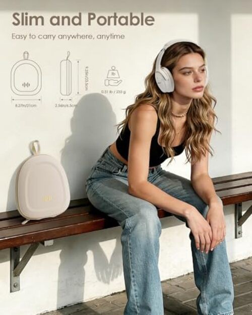 Headphone Hard Case Replacement for Bose QuietComfort Ultra QC45 QC35 Beige
