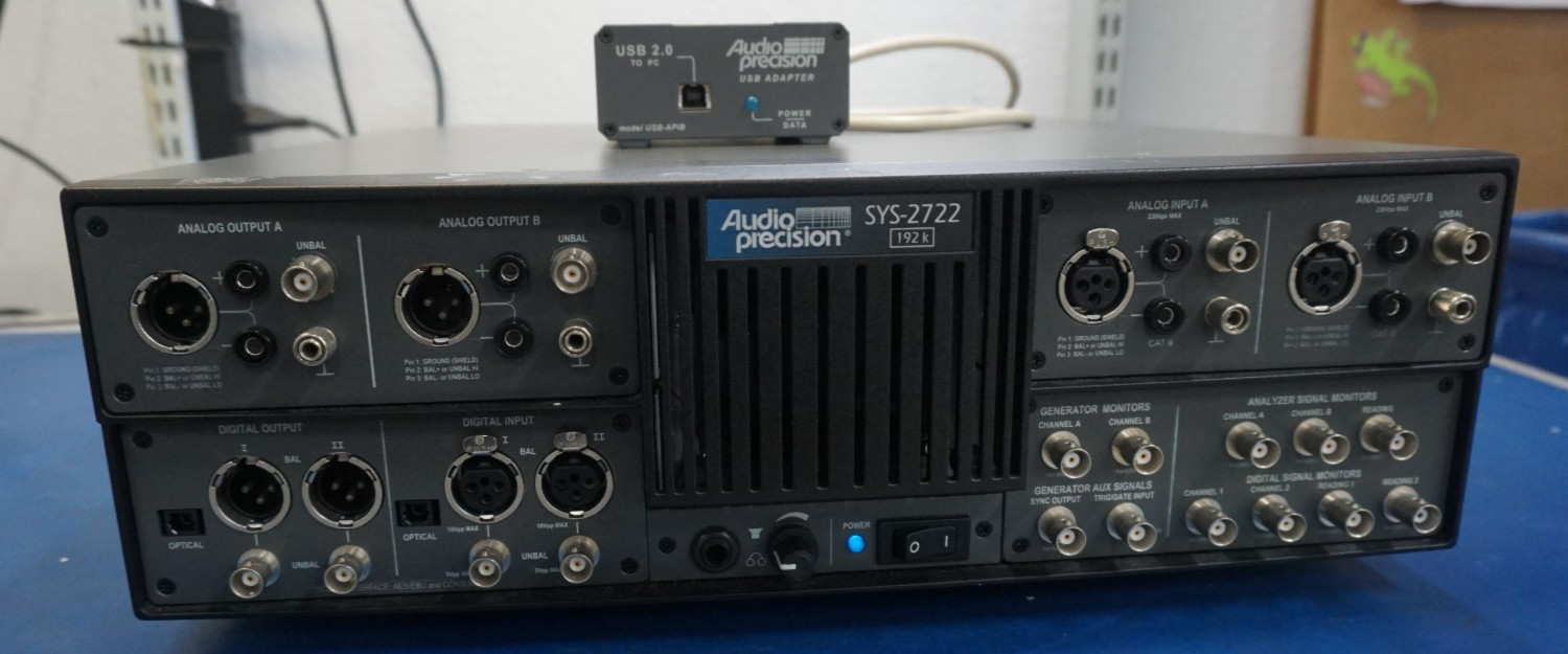 Audio Precision System SYS 2722-192k w/ Options, Filters, USB Adapter