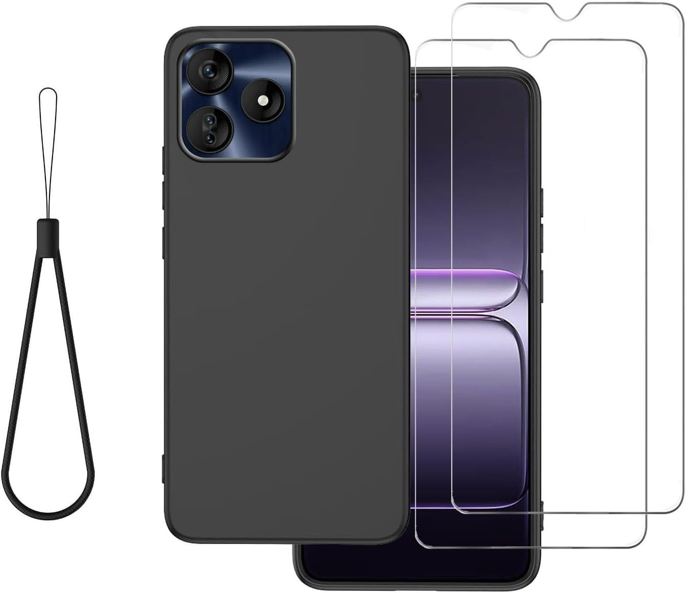 for BLU G64L Case Compatible for BLU G64L Phone Case Cover with 2 Pack Screen Pr