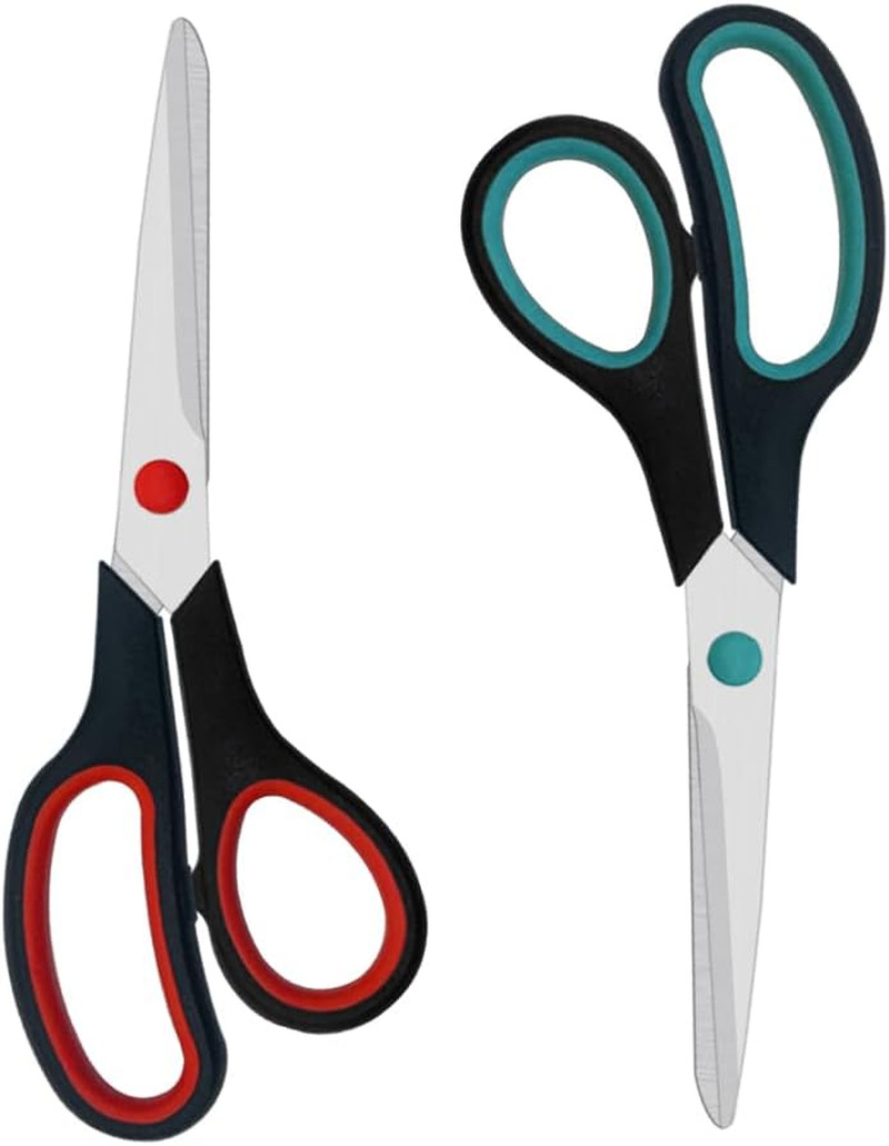 Scissors, 2 Pack 7.5 inch Scissors for Office and Home, Scissor All Purpose for