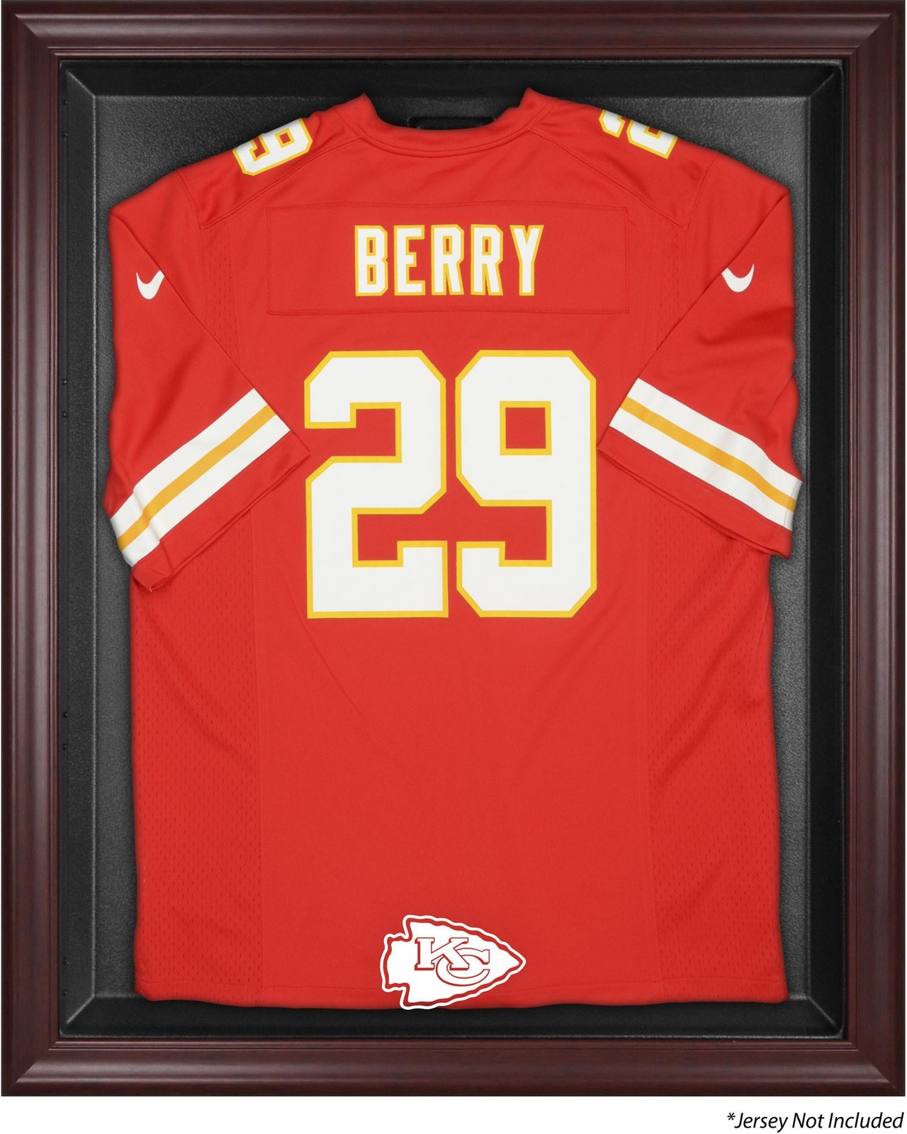 Kansas City Chiefs Mahogany Frame Jersey Display Case