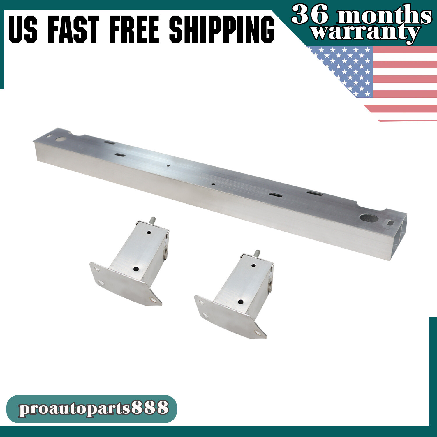 Fit For Toyota Tacoma 16-23 Front Bumper Reinforce Bar & Extension Rebar Bracket