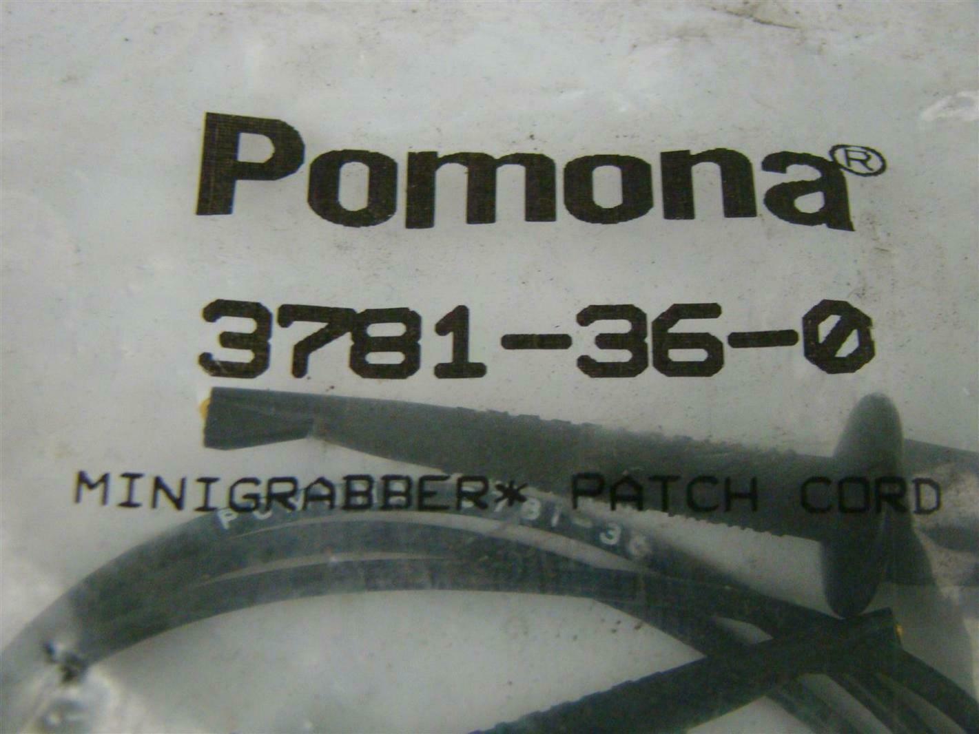 Pomona Mini Grabber Patch Cord 3781-36-0