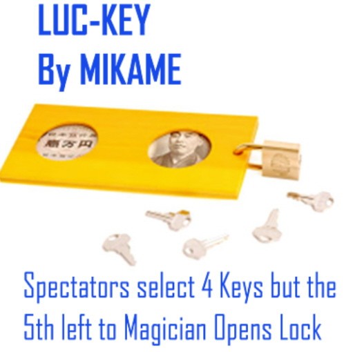 LUC-KEY BY MIKAME - WOOD DOLLAR HOLDER & LOCK WITH 5 KEYS - REPEAT INSTANTLY