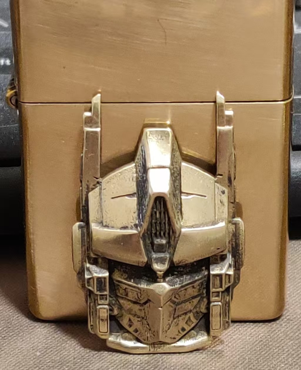 1 piece Lighter accessories Brass Optimus Prime Avatar DIY sticker