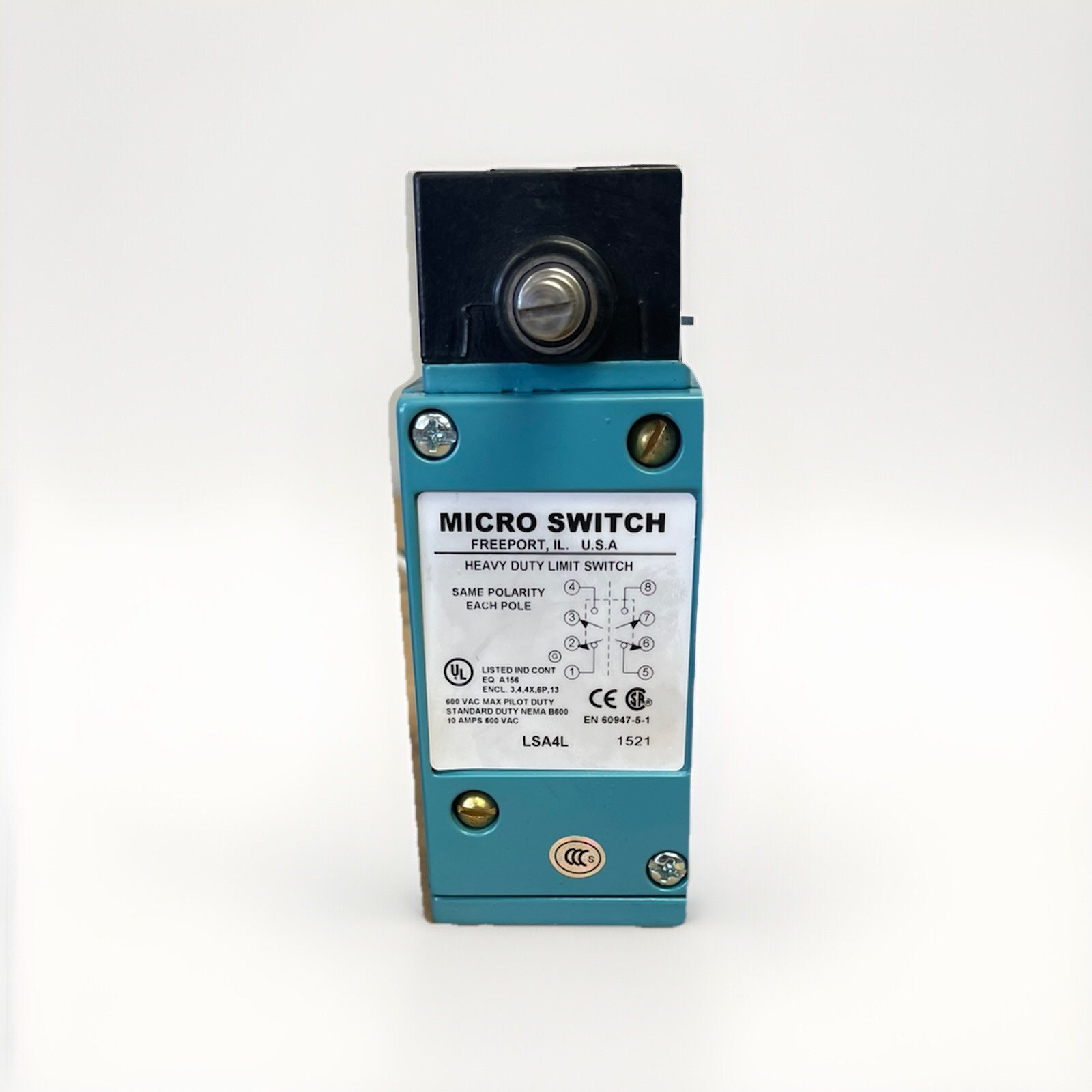 Honeywell MICRO SWITCH LSA4L Heavy-Duty Limit Switch - 10A 600VAC