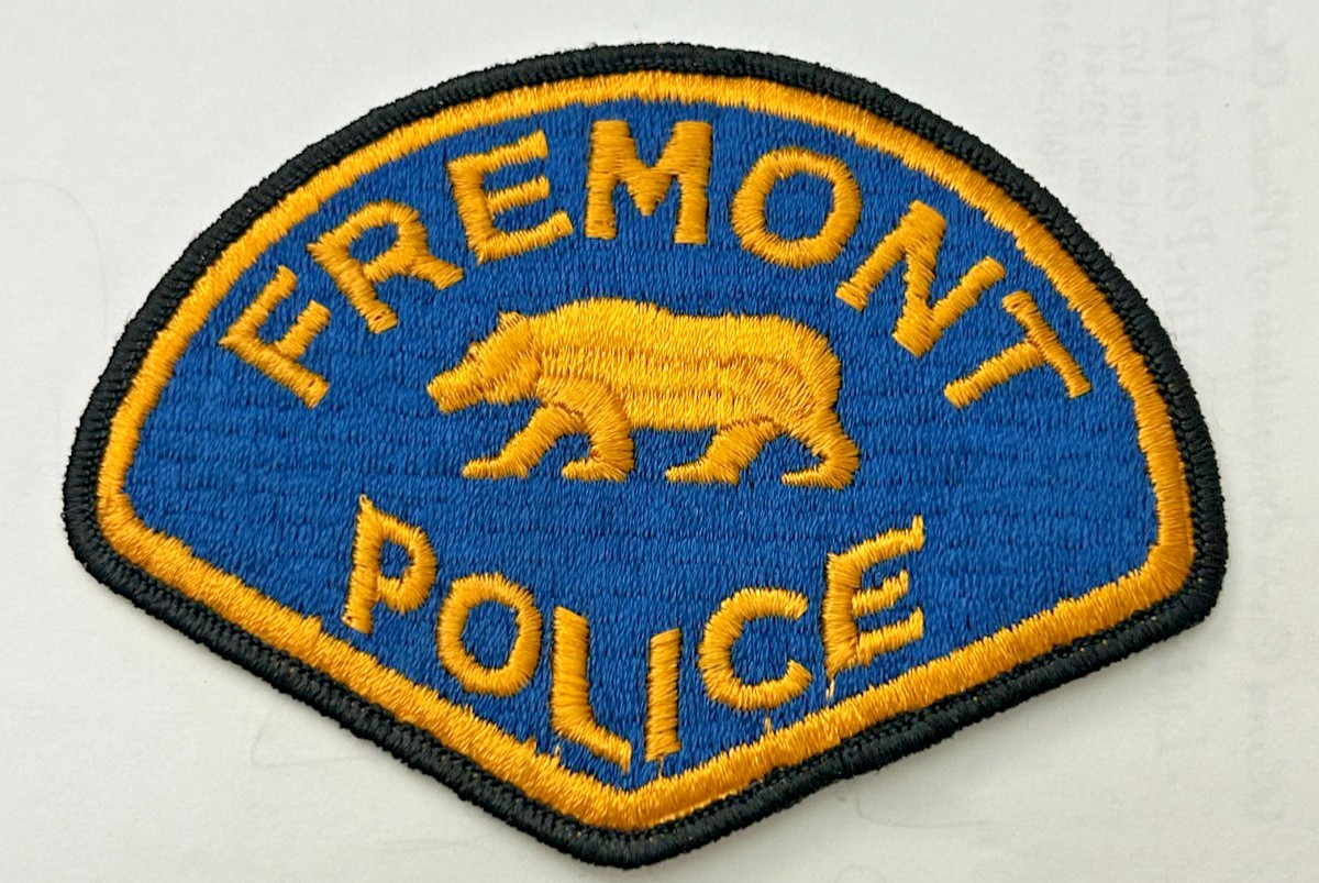 Vintage Fremont California Police Half Moon Bear Center Patch Unused