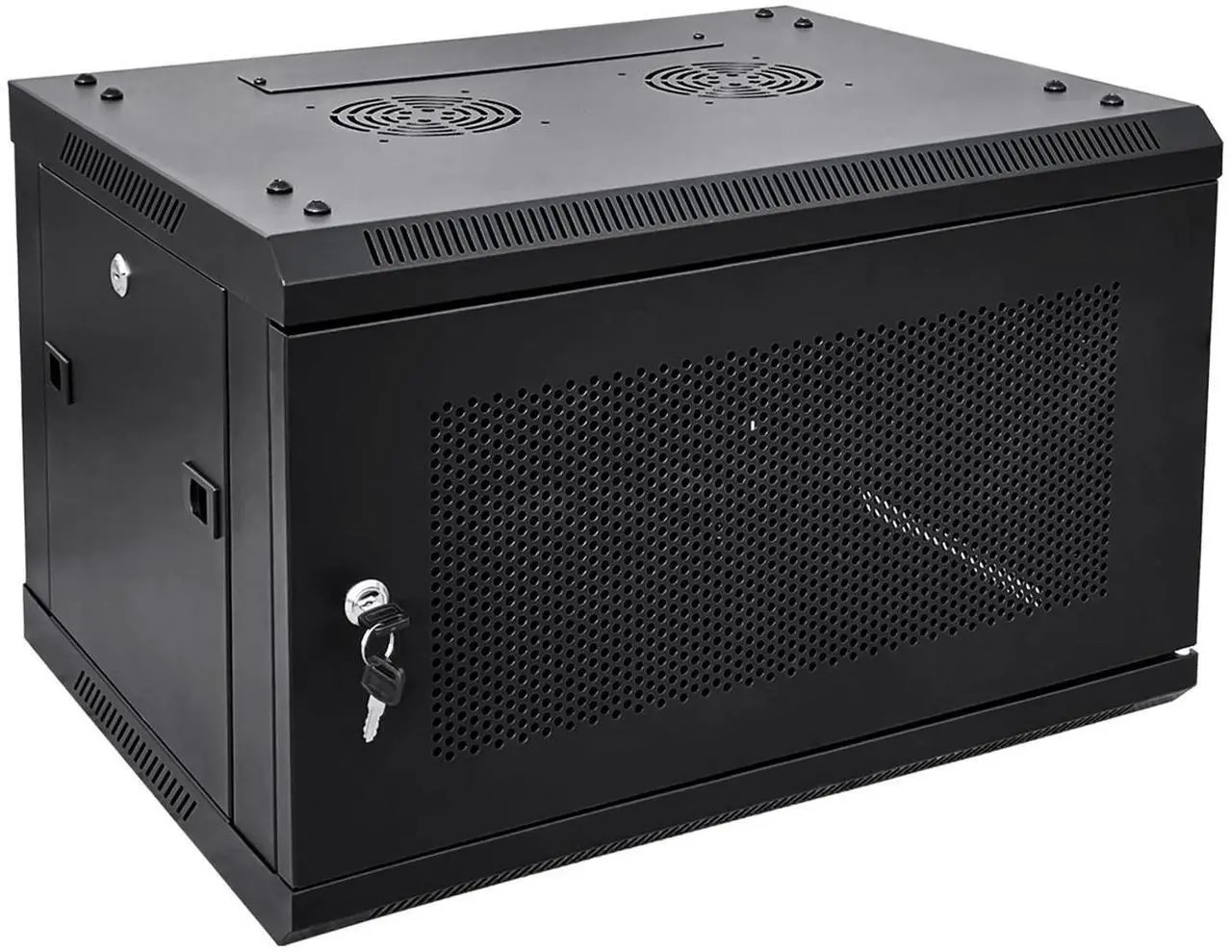 NETECABLE 6U Wall Mount Server Cabinet Network Rack Vented